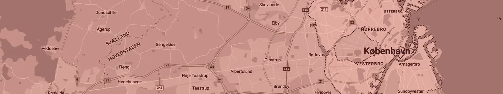 Kort over Frederiksberg — Soundboks-udlejning med levering i hele området
